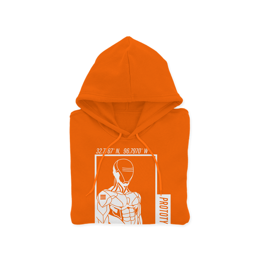 “PROTOTYPE: UPGRADE” Hoodie (Orange)