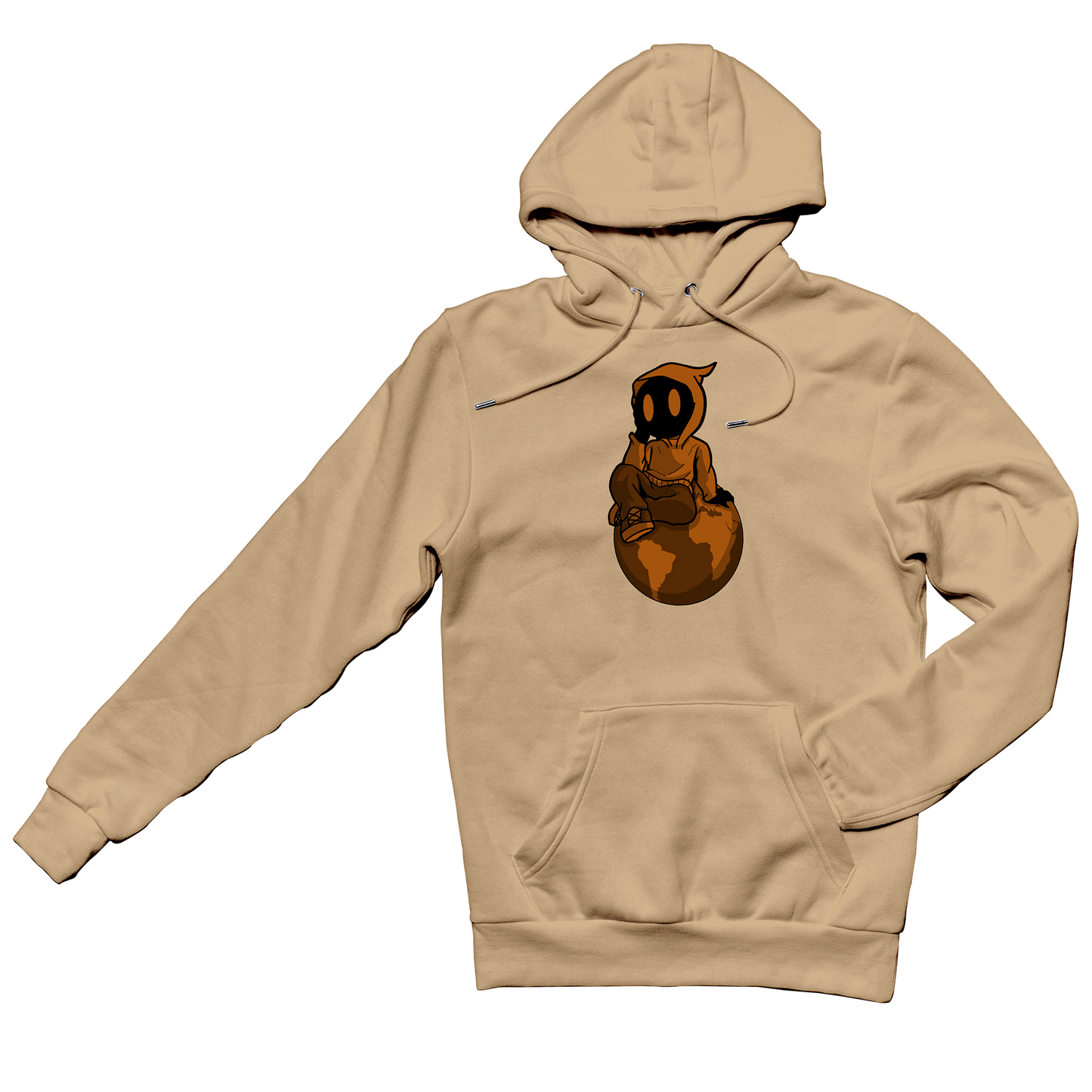 “OUTSIDER’S WORLD” Hoodie (Tan)